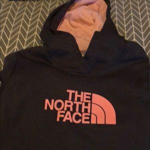 North Face hooded sweatshirt.